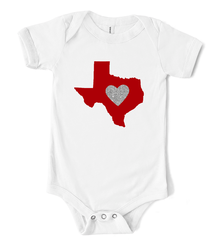 texas-love-glitter-sparkle-baby-shower-gift-onesie-its my party kids boutique