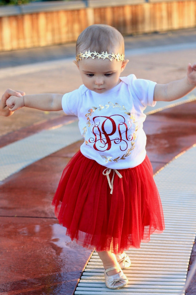 Starry Night Red Toddler Tutu Skirt - It's My Party Kids Boutique