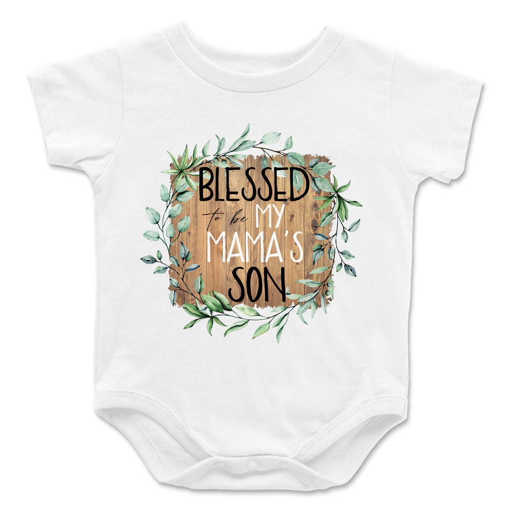 blessed-to-be-my-mamas-son-mommy-and-me-mothers-day-baby-onesie-or-kids-tee-shirt-it's my party kids boutique-2