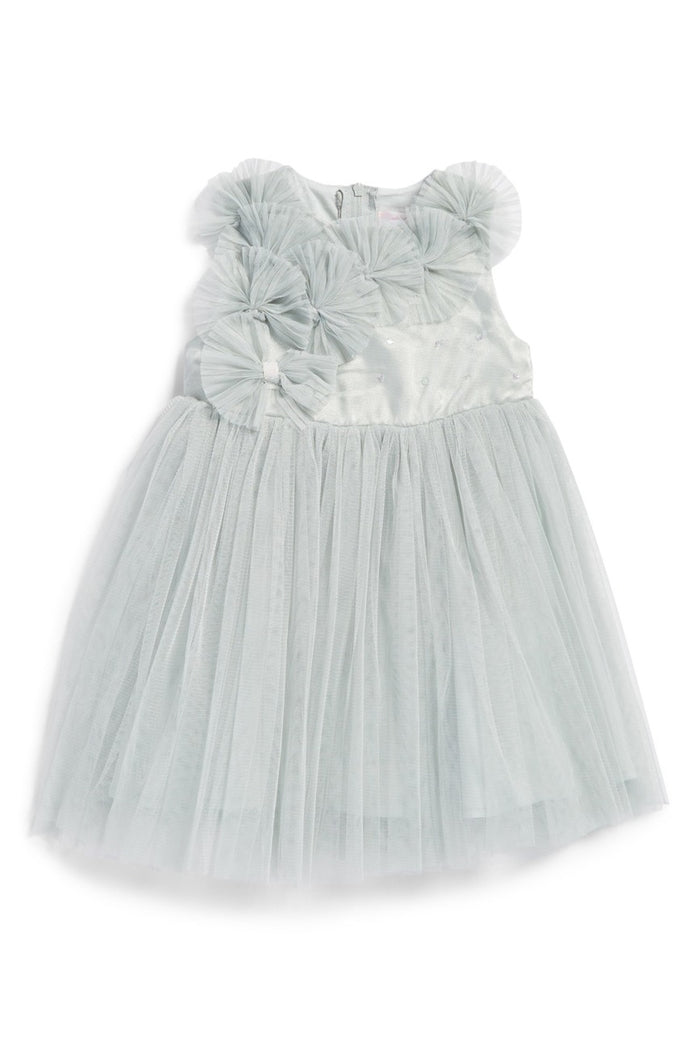 Dusty Mint Embellished Tulle Dress, Onesie - itsmypartykids