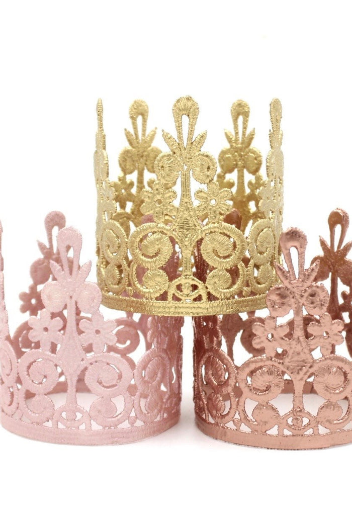 Blush Mini Lace Crown, CROWNS - itsmypartykids