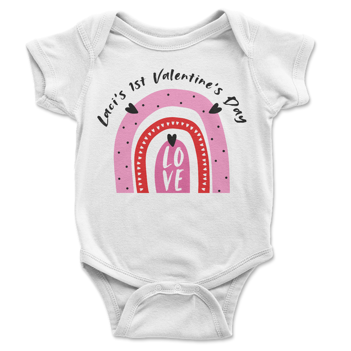 my-first-valentine's-day-custom-personalized-rainbow-baby-onesie-it's my party kids boutique